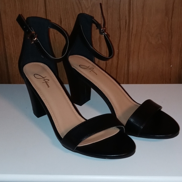 NWOT J. Adams Elaine size 10 with 3.5"heel  black leather Upper - Picture 3 of 12
